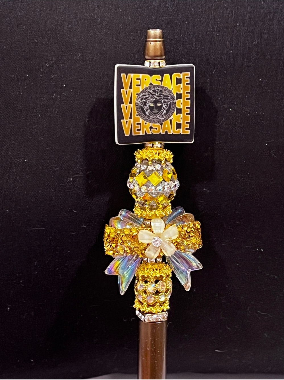 Extremely rare Versace silicon focal fancy beaded pen